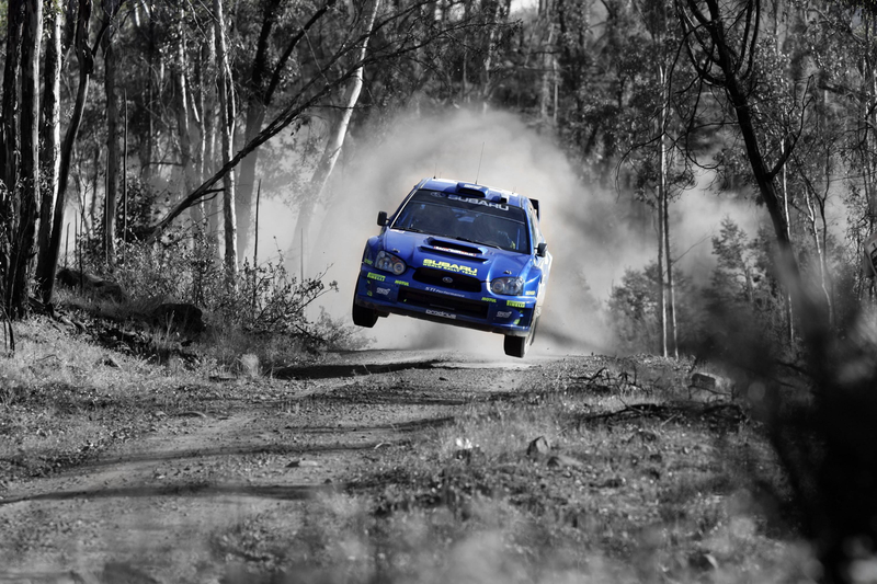 Look! A flying Impreza!